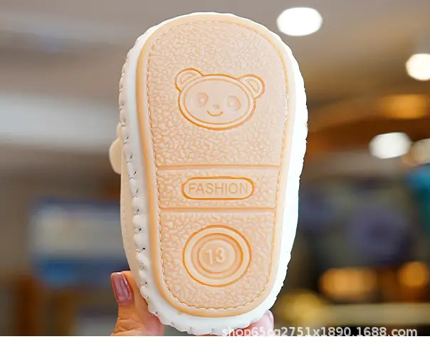 White Quilted Baby Shoes for 0-1 Year Old — feature 3