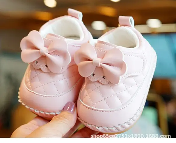 White Quilted Baby Shoes for 0-1 Year Old — feature 9