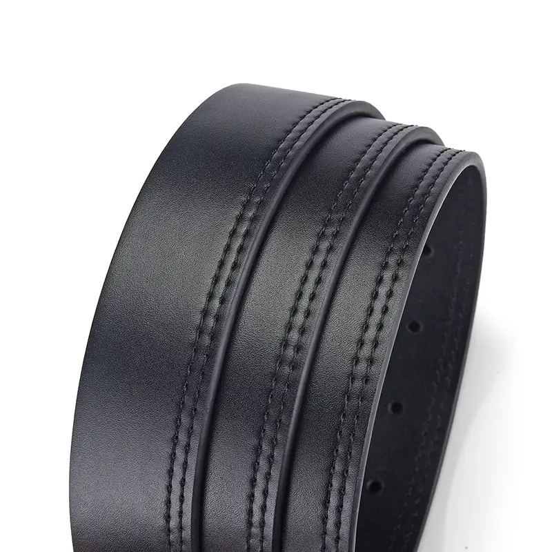 Men's Brown Leather Belt with Silver Buckle - Image 7
