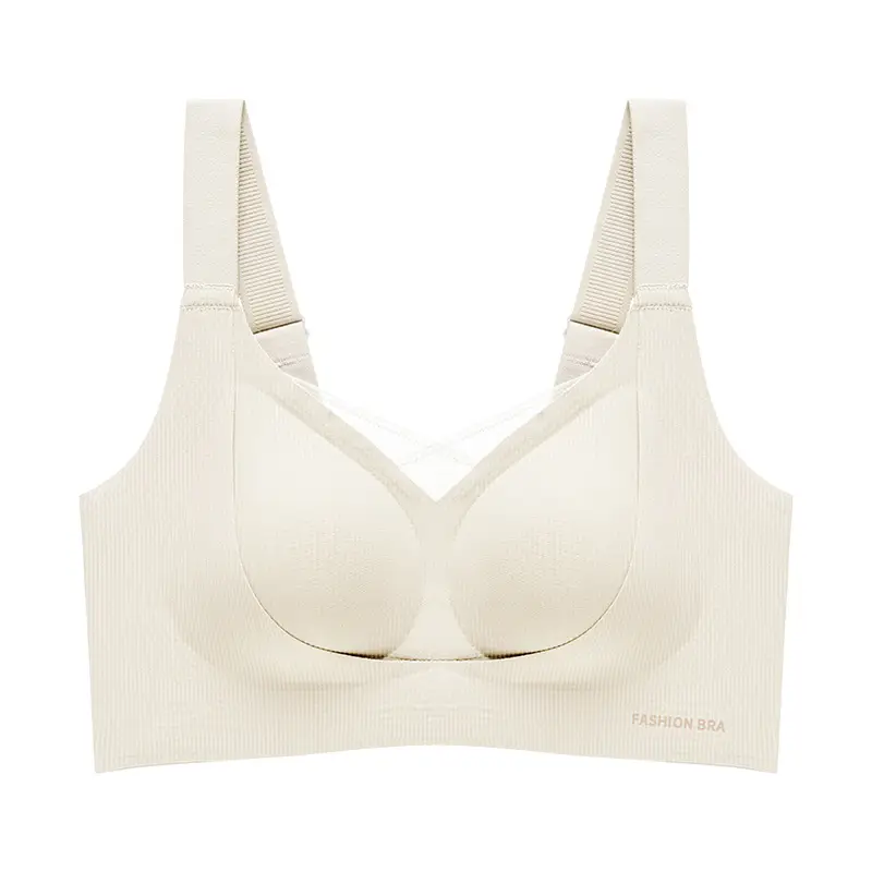 Cross-Border Amazon Temu Seamless Bra for Large Busts, Minimizing Appearance, Gathering and Lifting Without Underwire, Adjusting Shape and Gathering Side Breasts
