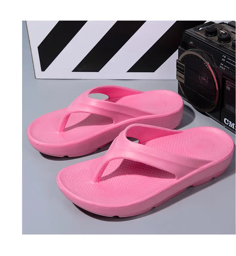 White Cross-Border Flip-Flops Large Size Beach Slippers — feature 40