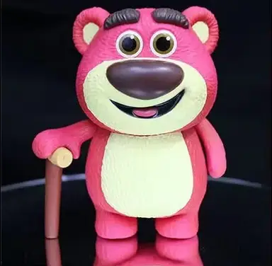 Toy Story Cherry Blossom Pink Crutch Strawberry Bear Sitting Movie Anime Hand-made Model Car Ornaments — feature 8