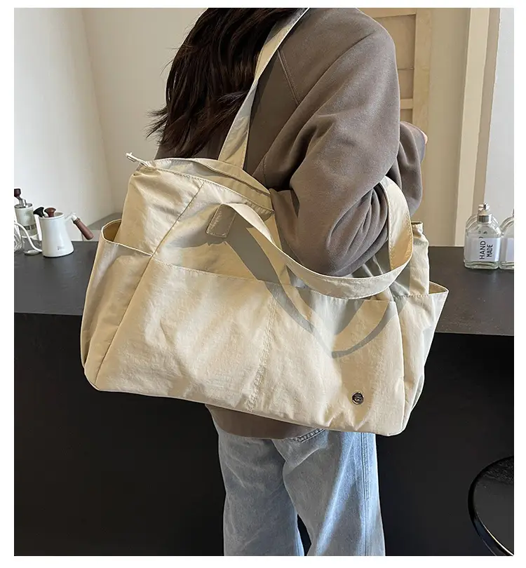 Lightweight Nylon Tote Bag for Women, Waterproof, Multi Color — feature 1