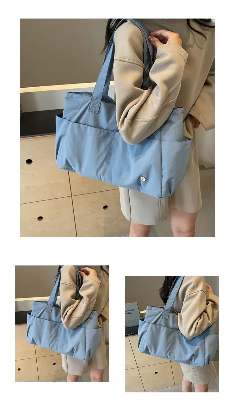 Lightweight Nylon Tote Bag for Women, Waterproof, Multi Color — feature 15
