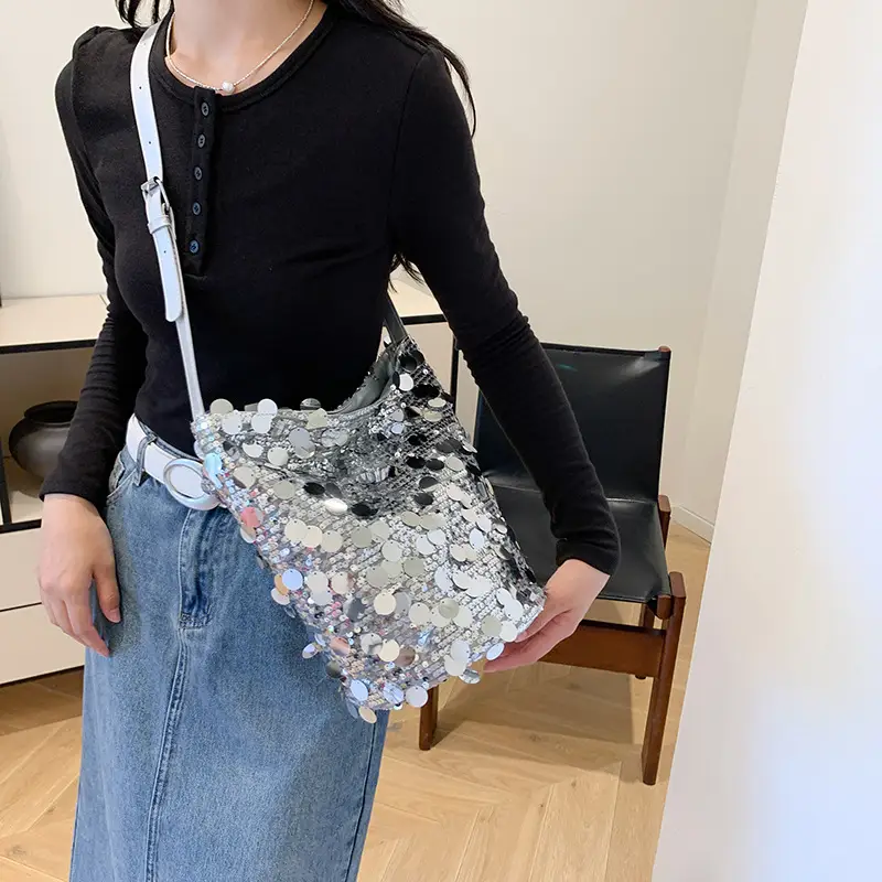 2026 Sequin Chain Crossbody Bag for Women