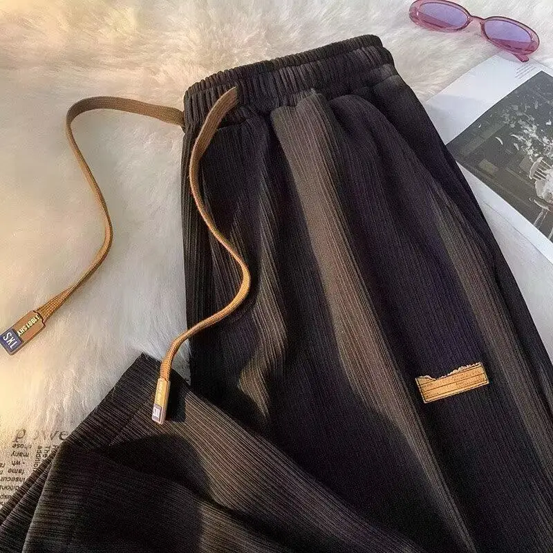 Men Loose Casual Pants Summer Thin Wide Leg Floor Mopping - Image 24