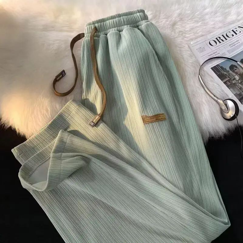 Men Loose Casual Pants Summer Thin Wide Leg Floor Mopping - Image 25