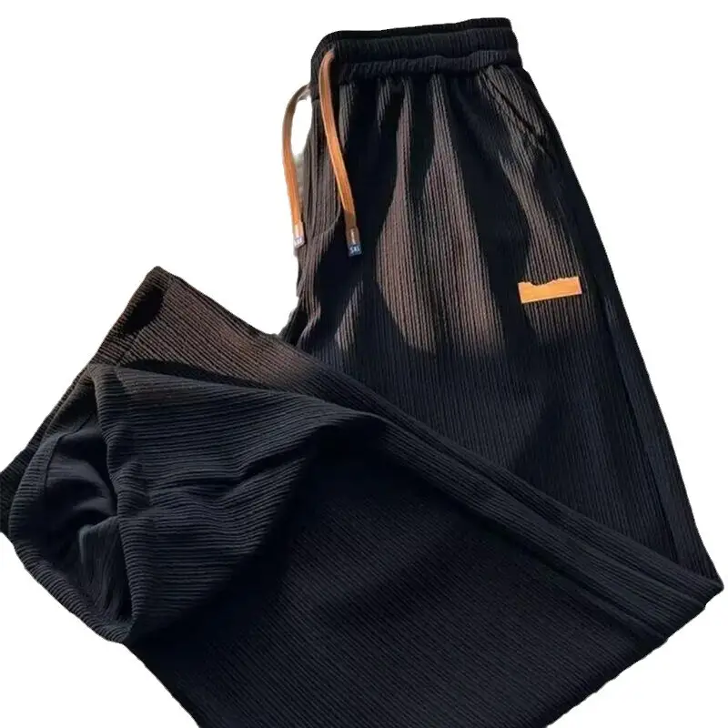 Men Loose Casual Pants Summer Thin Wide Leg Floor Mopping - Image 26