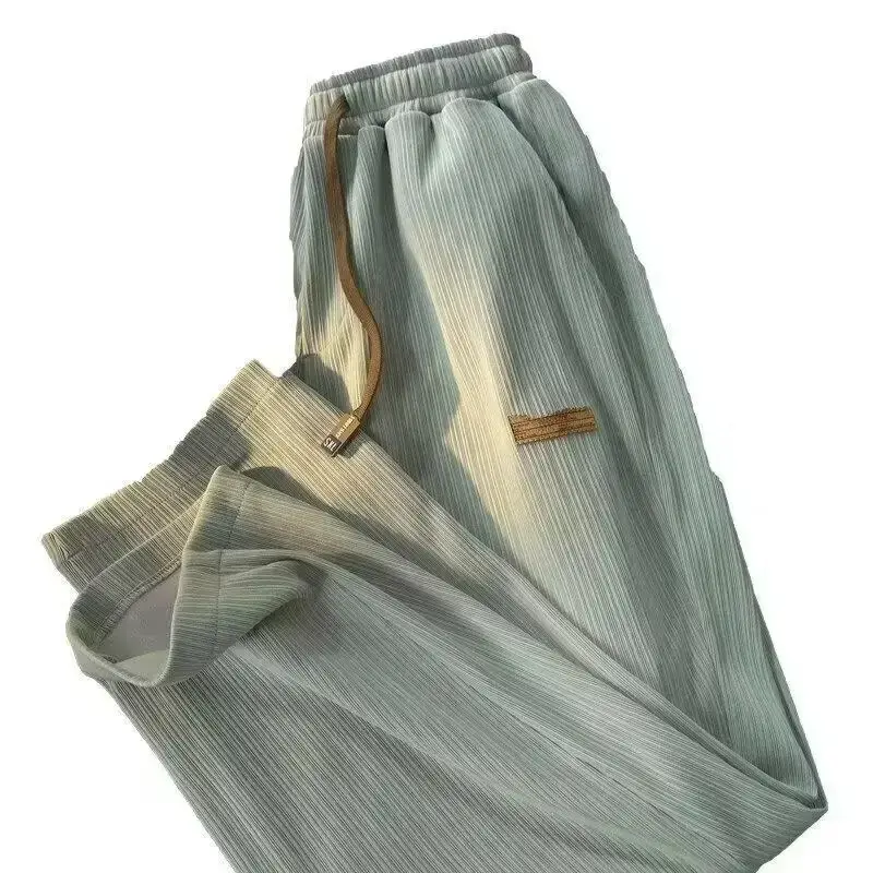 Men Loose Casual Pants Summer Thin Wide Leg Floor Mopping - Image 13