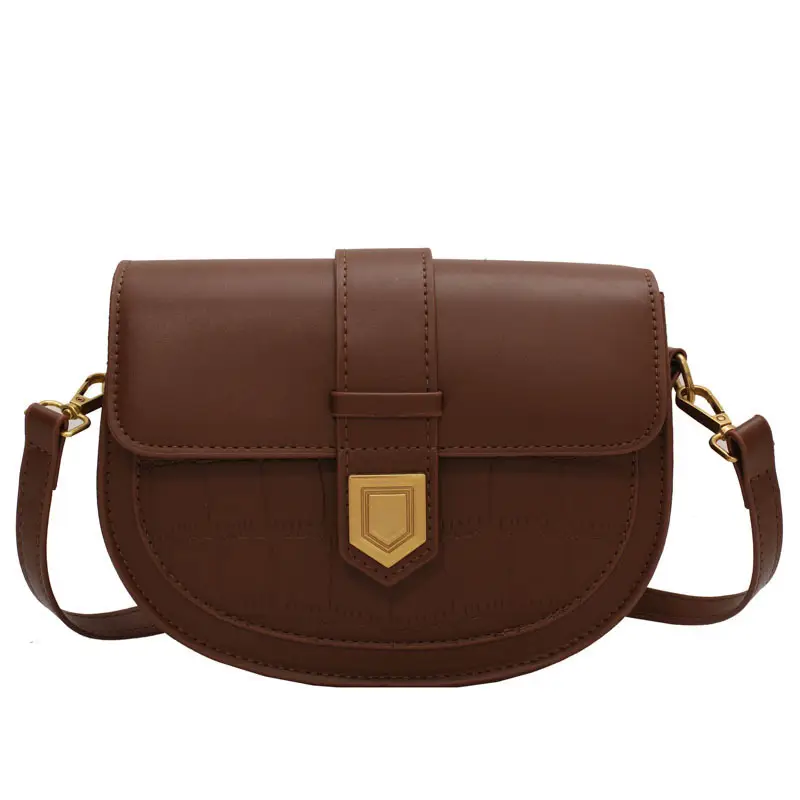 Women's Saddle Crossbody Bag Brown 2024 - Image 9