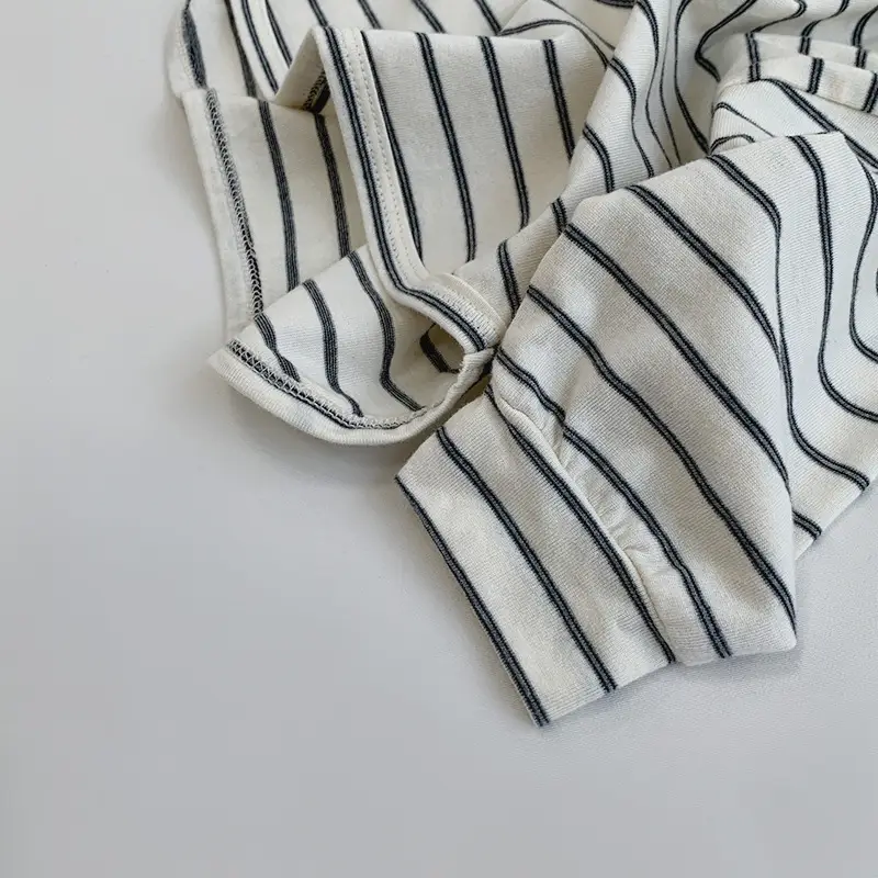 Boy Striped Overalls Set Brown 2026 — feature 11