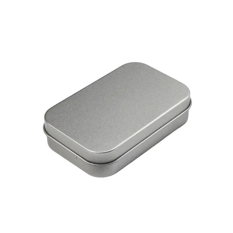 Tin Box SqUare Jewelry Gift SUgar Box Metal Packaging Storage Flip-top Iron Box U Disk Empty Box Portable Small