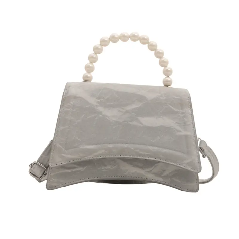 Pearl Crossbody Bag for Women, Small Square, PU Leather, Multi Color - Image 10