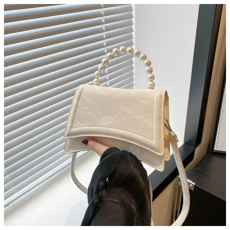Pearl Crossbody Bag for Women, Small Square, PU Leather, Multi Color — feature 23