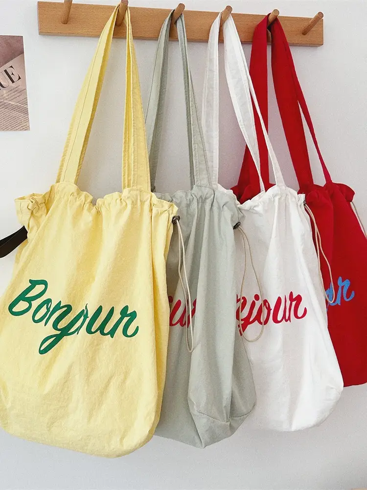 Yellow Korean Style Printed Shoulder Bag - Image 6