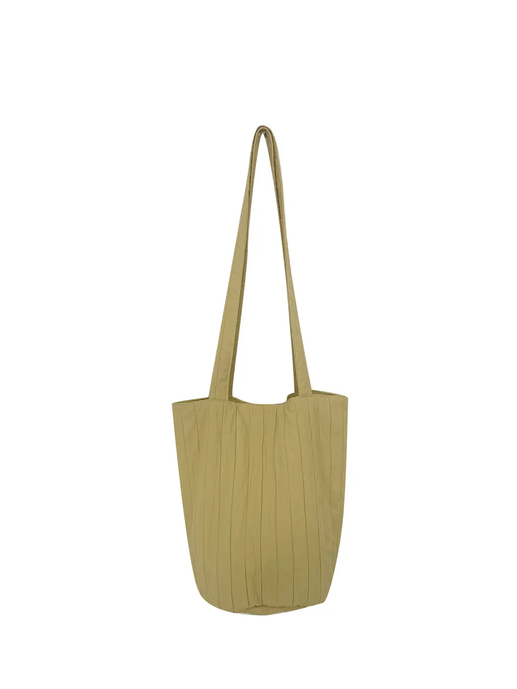 Blue Nylon One-shoulder Bucket Bag for Women - Image 7