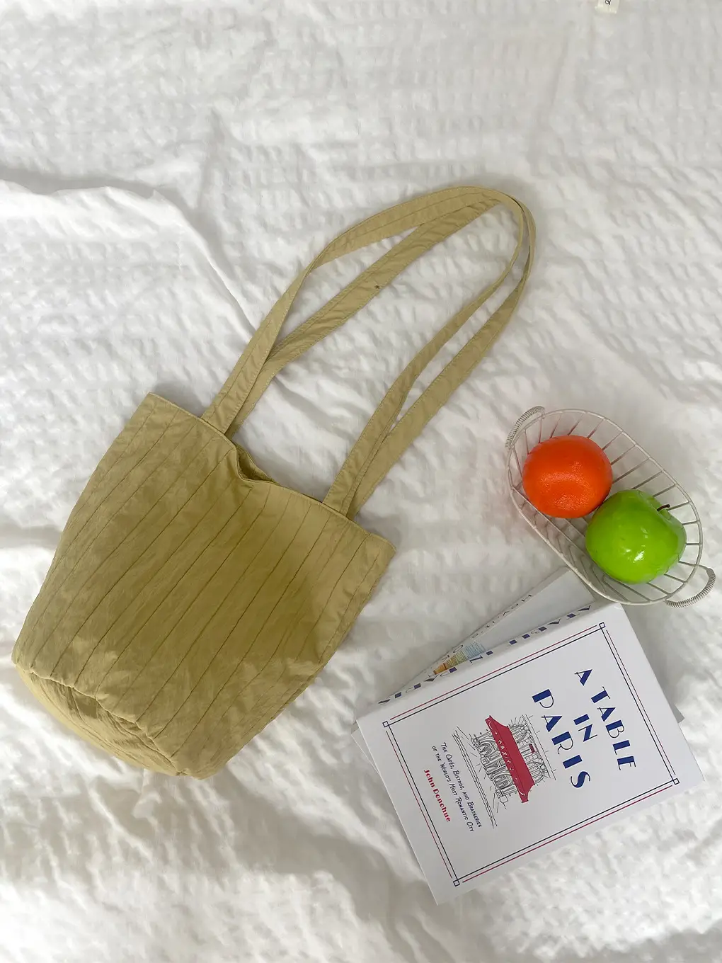 Blue Nylon One-shoulder Bucket Bag for Women - Image 2