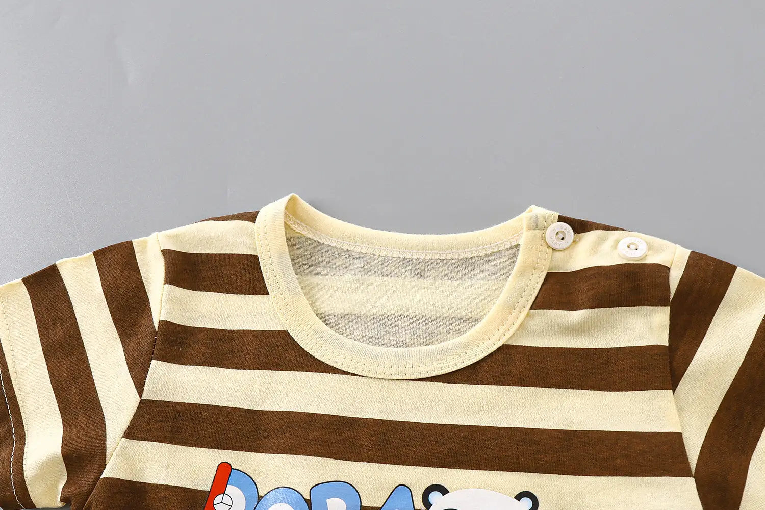 Boys Cotton Frog Print Shorts Suit Summer — feature 17