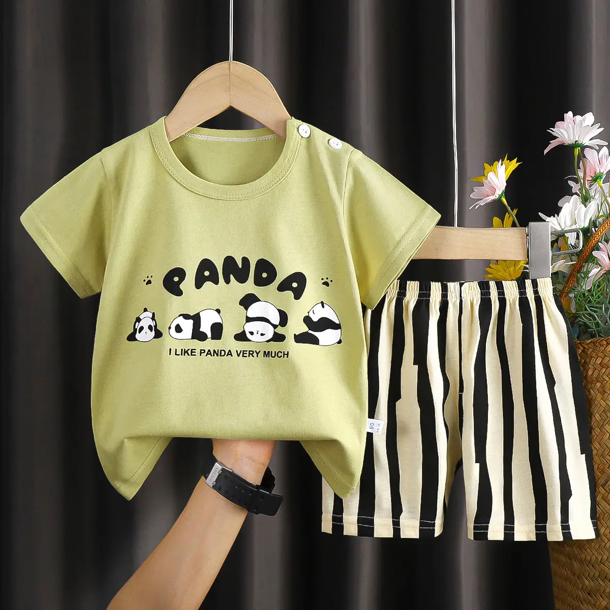 Boys Cotton Frog Print Shorts Suit Summer - Image 13