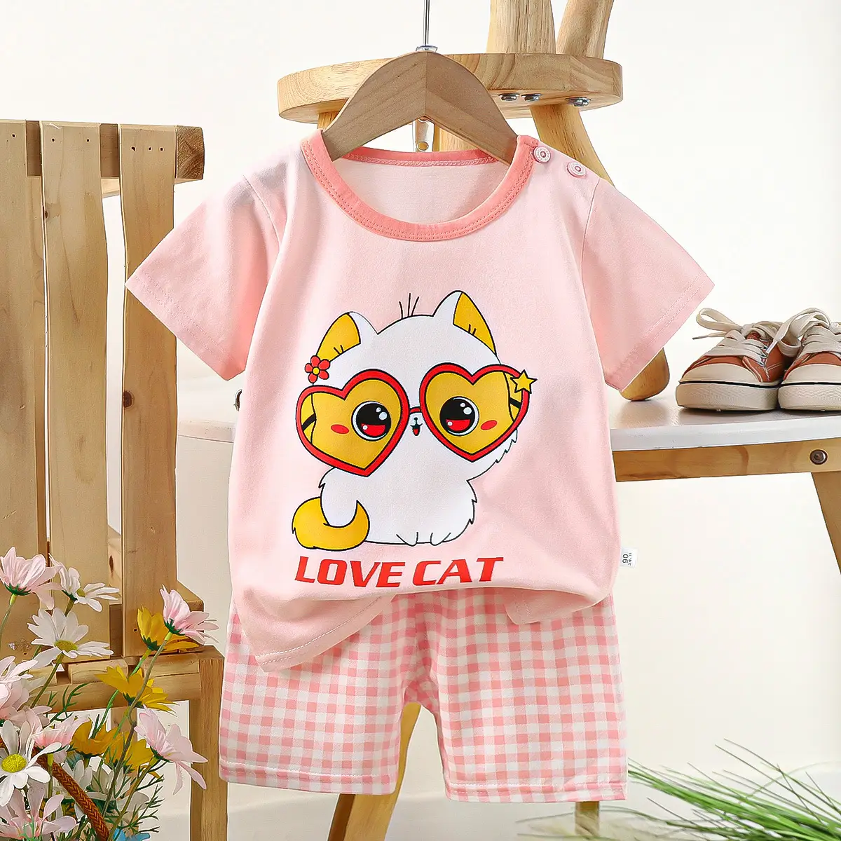 Boys Cotton Frog Print Shorts Suit Summer - Image 27