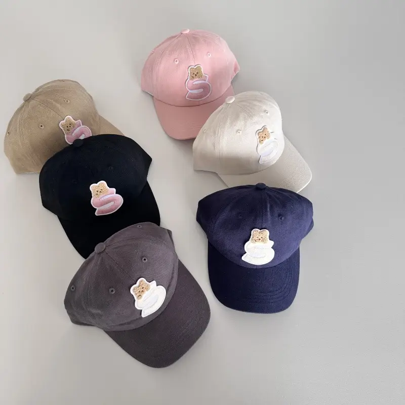 Blue Cartoon Cap for Boys Girls Travel Sun Hat