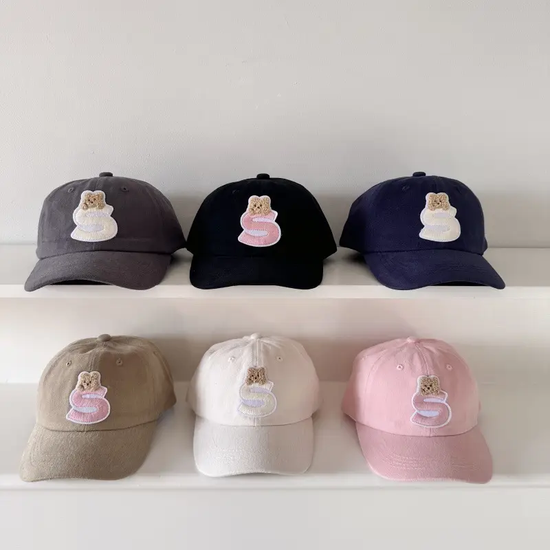 Blue Cartoon Cap for Boys Girls Travel Sun Hat