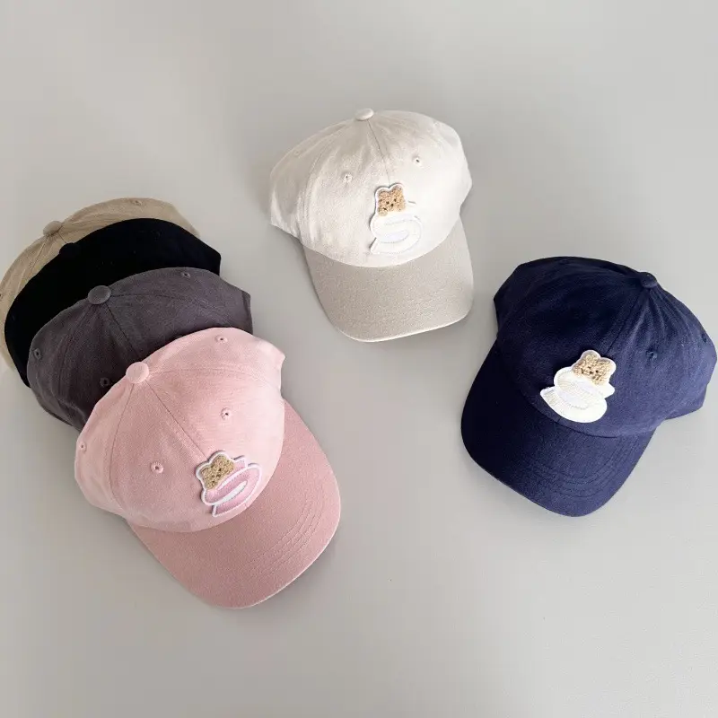Blue Cartoon Cap for Boys Girls Travel Sun Hat