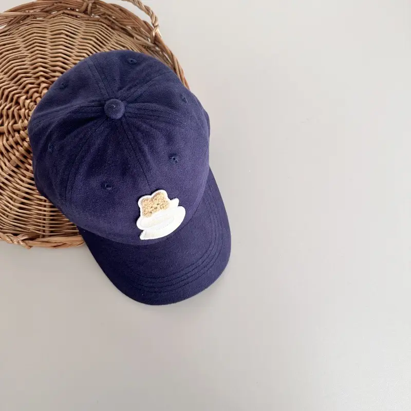 Blue Cartoon Cap for Boys Girls Travel Sun Hat