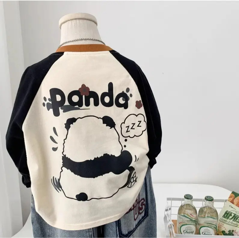 Boys Raglan Sleeve T-Shirt "Randa" Cartoon Design - Image 2