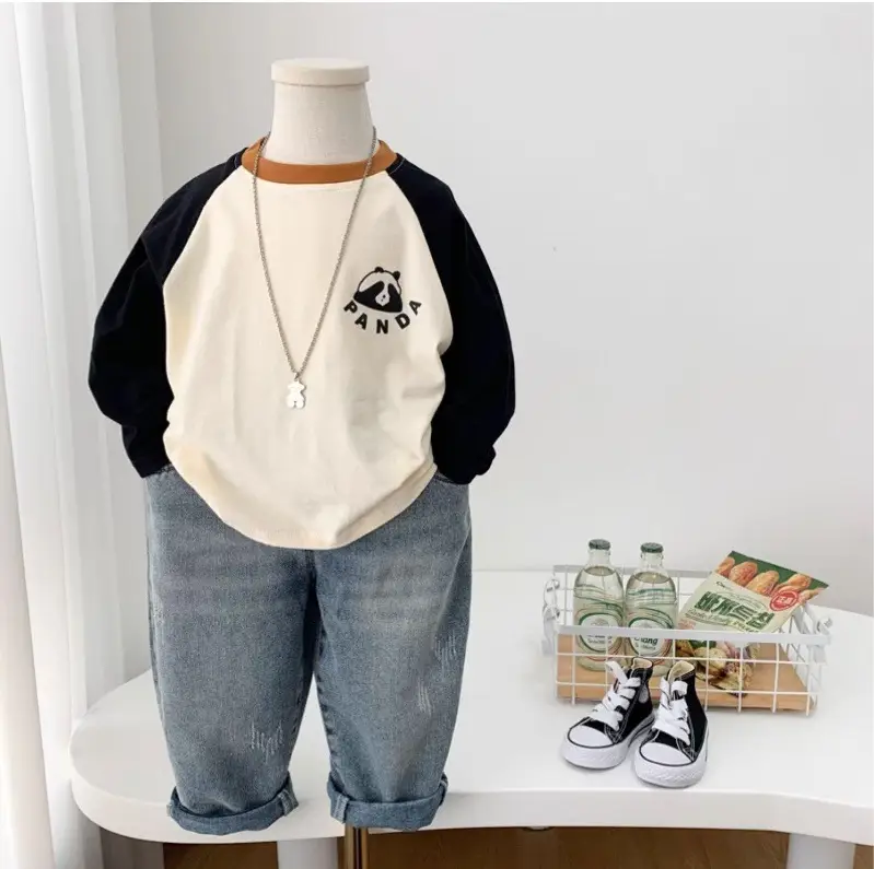 Boys Raglan Sleeve T-Shirt "Randa" Cartoon Design - Image 3