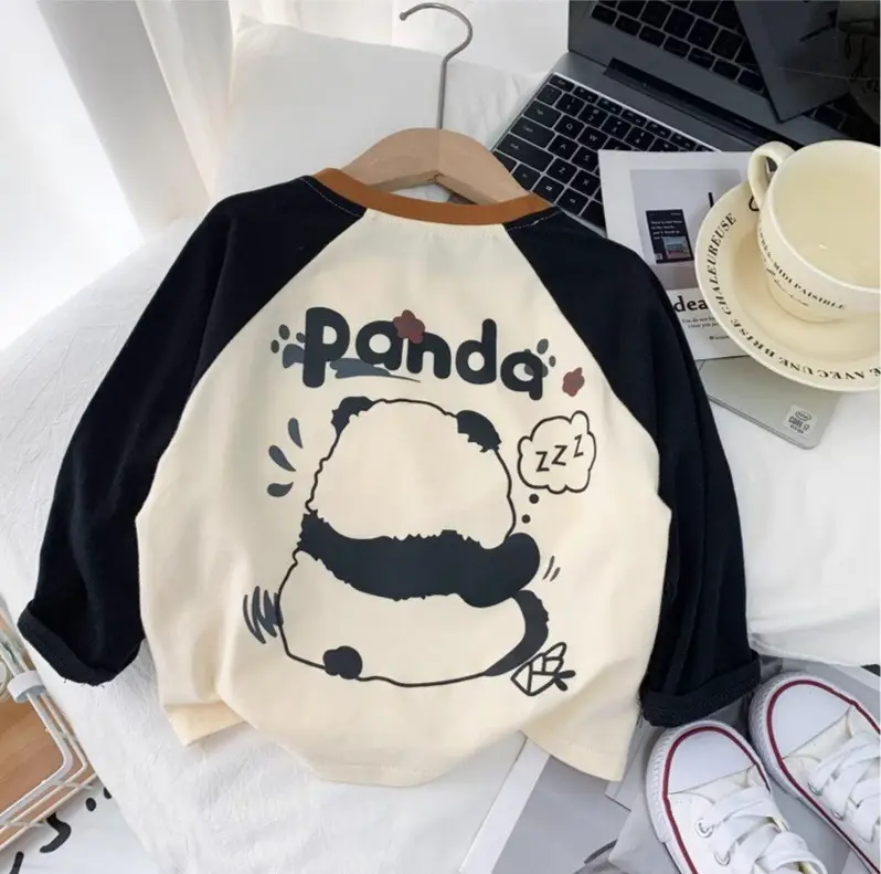 Boys Raglan Sleeve T-Shirt "Randa" Cartoon Design — feature 12