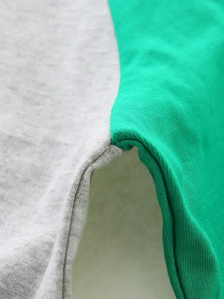 Cross-Brand Long Sleeve T-Shirt for Boys Green Gray Fun Print - Image 6