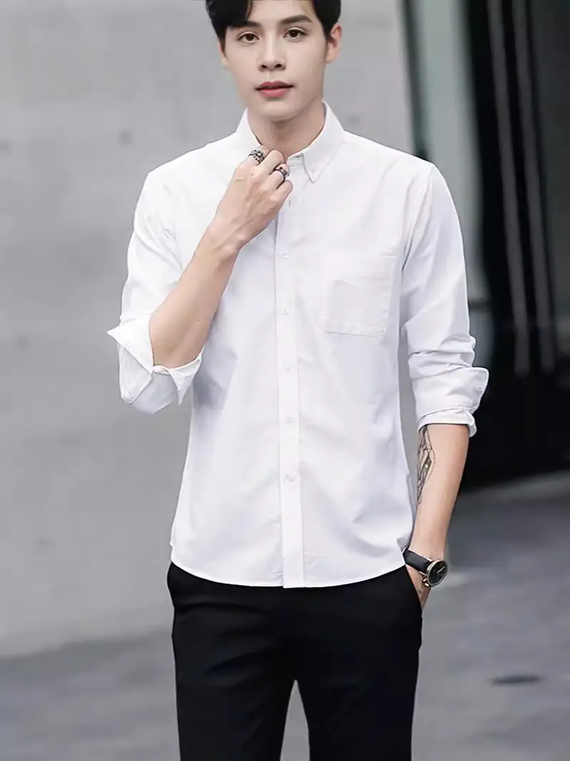 Men's White Thin Long Sleeve Welder Coat 2024 - Image 15