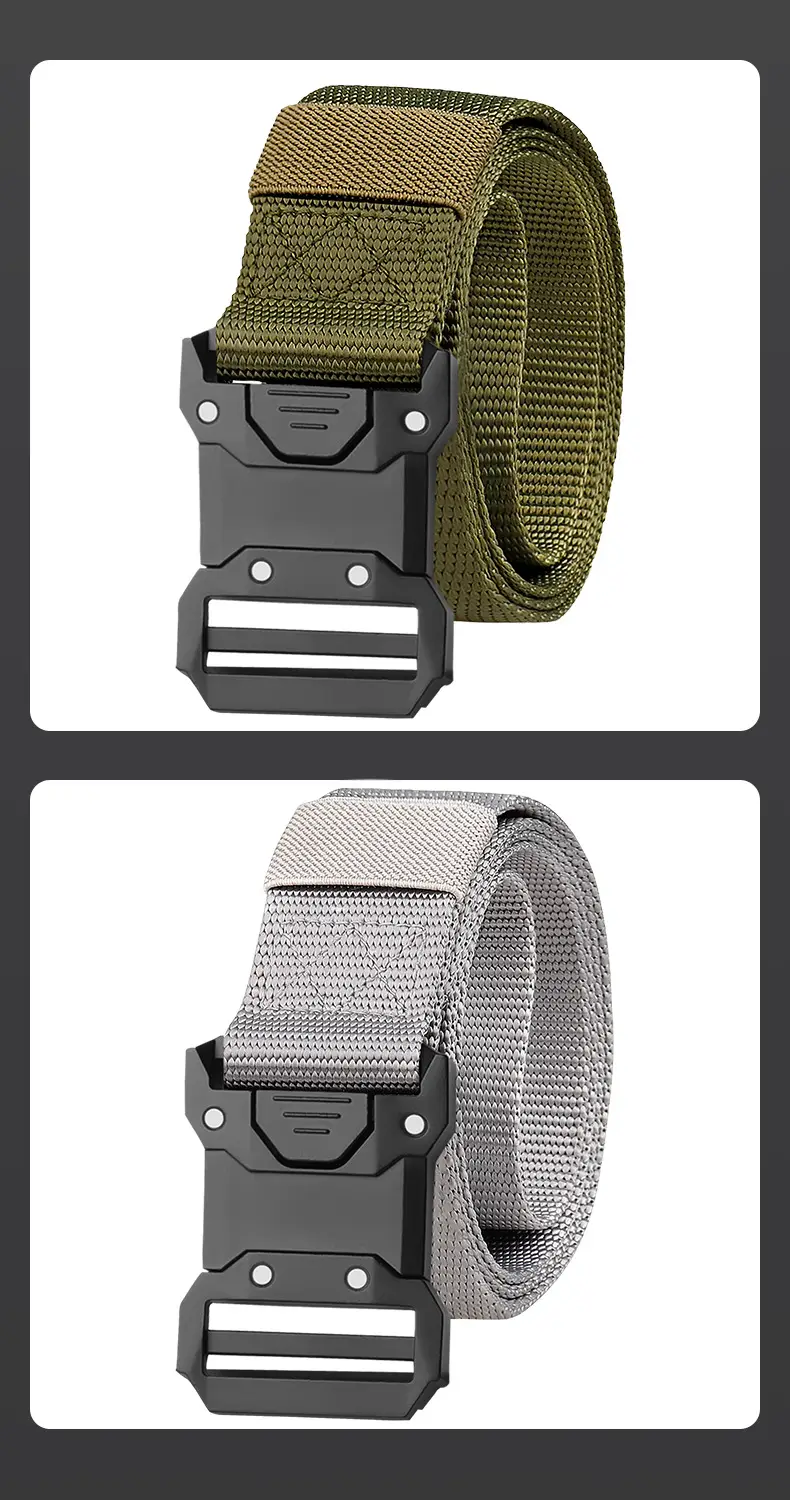 Cross-border Tactical Belt with Alloy Buckle Nylon Canvas — feature 14