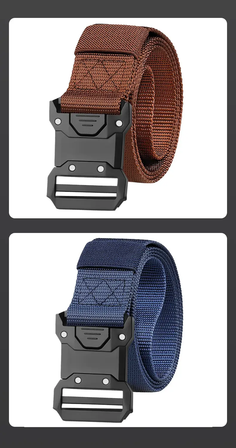 Cross-border Tactical Belt with Alloy Buckle Nylon Canvas — feature 15