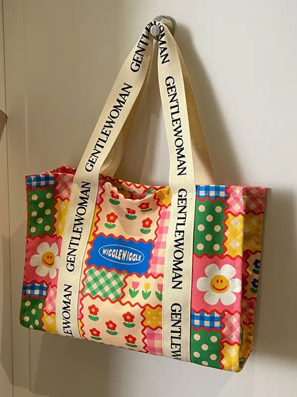 Women Cartoon Canvas Tote Bag 2024 New Girly Style - Image 10