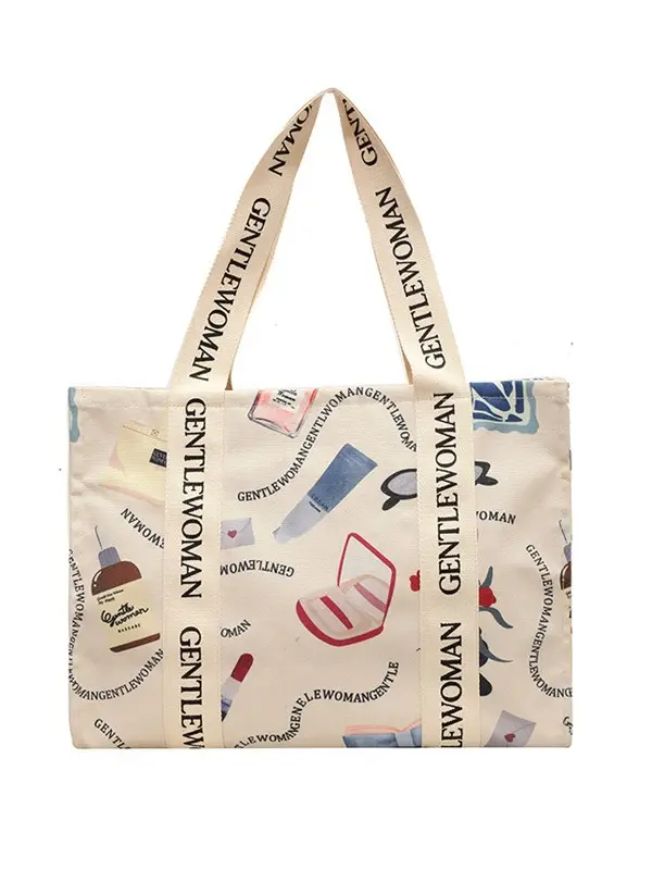 Women Cartoon Canvas Tote Bag 2024 New Girly Style - Image 13