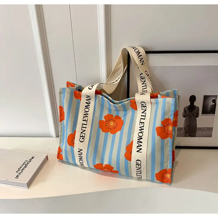 Women Cartoon Canvas Tote Bag 2024 New Girly Style — feature 30