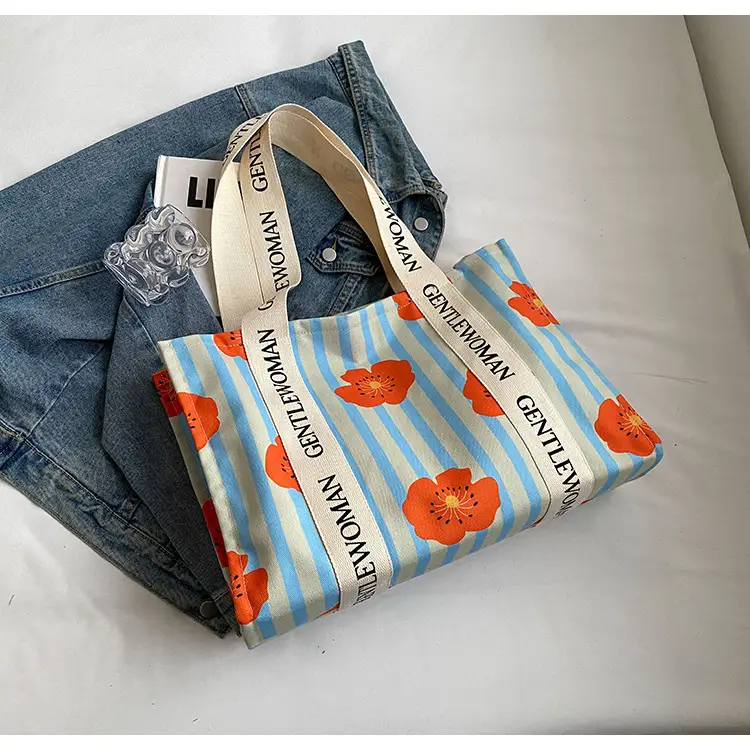 Women Cartoon Canvas Tote Bag 2024 New Girly Style — feature 31