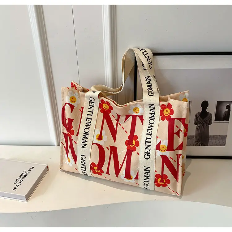 Women Cartoon Canvas Tote Bag 2024 New Girly Style — feature 32