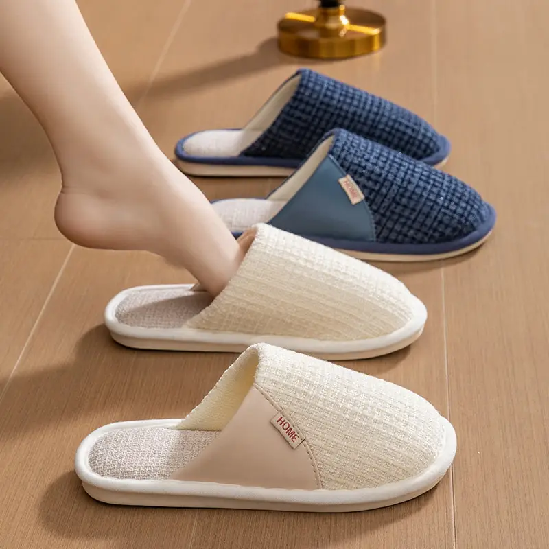 Cotton Green Slippers for Women Indoor Warm Winter - Image 45