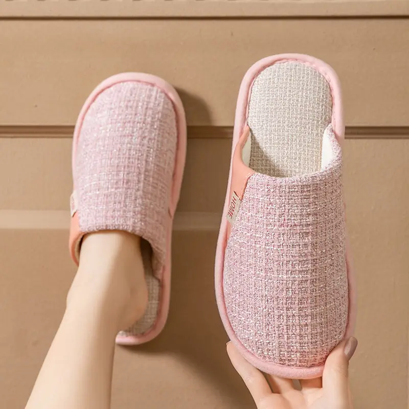 Cotton Green Slippers for Women Indoor Warm Winter - Image 2