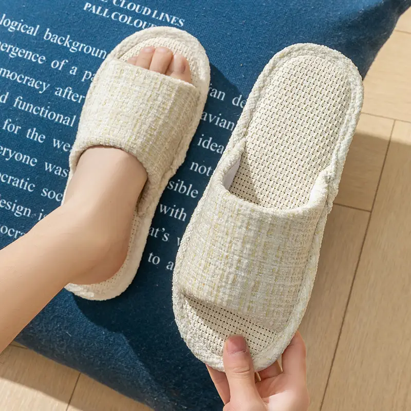 Cotton Green Slippers for Women Indoor Warm Winter - Image 39