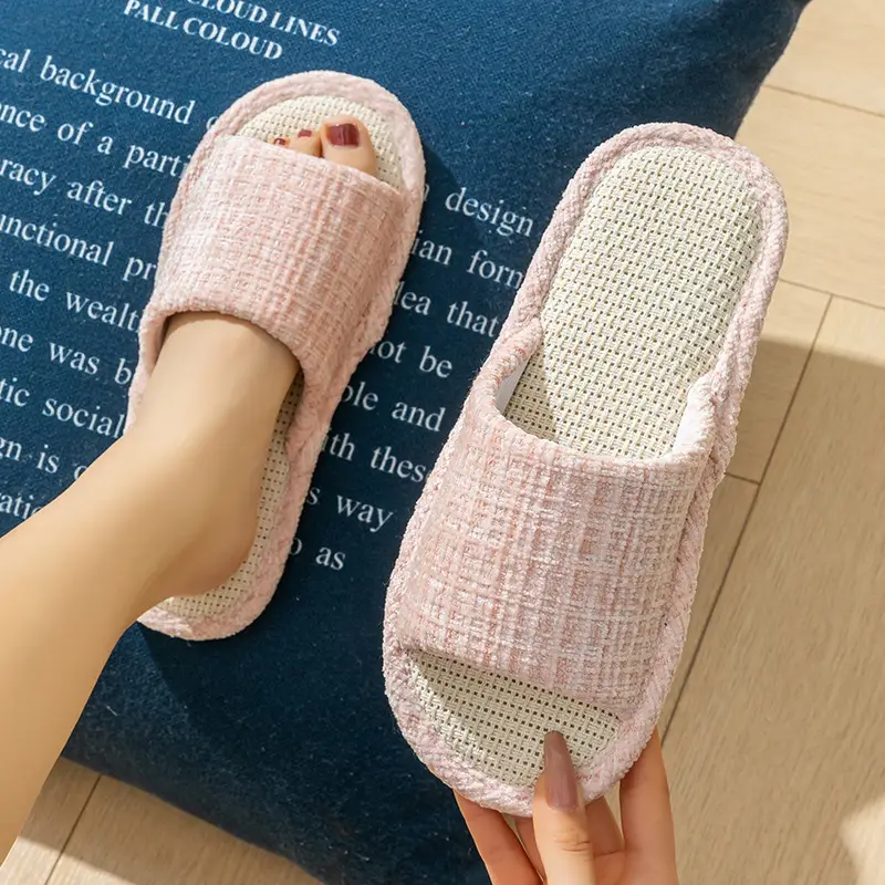 Cotton Green Slippers for Women Indoor Warm Winter - Image 40