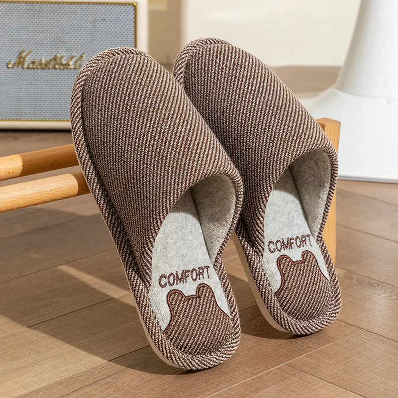 Cotton Green Slippers for Women Indoor Warm Winter - Image 9