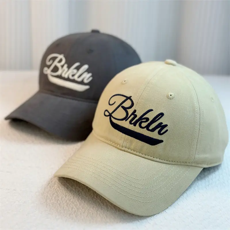 Women's Red & White Bikhna Cap Spring Autumn Wide Brim Cotton Baseball Cap