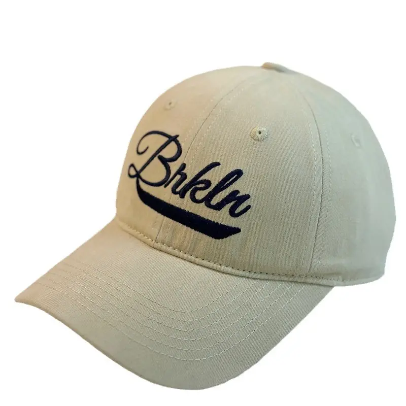 Women's Red & White Bikhna Cap Spring Autumn Wide Brim Cotton Baseball Cap