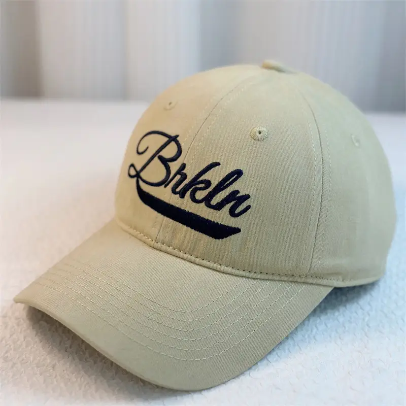 Women's Red & White Bikhna Cap Spring Autumn Wide Brim Cotton Baseball Cap