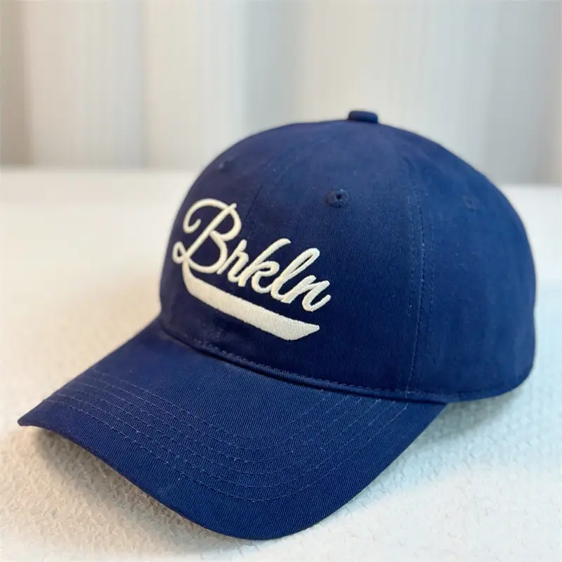 Women's Red & White Bikhna Cap Spring Autumn Wide Brim Cotton Baseball Cap