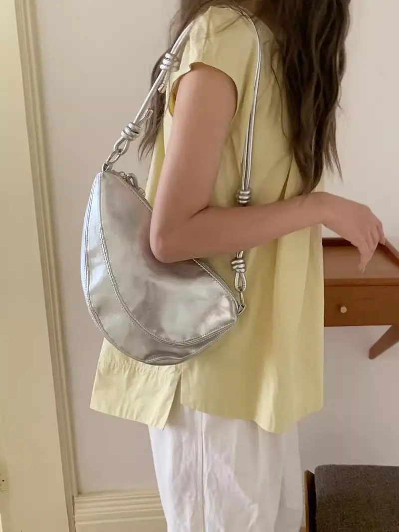 Korean 2026 Crescent Moon Shoulder Bag Women - Image 5